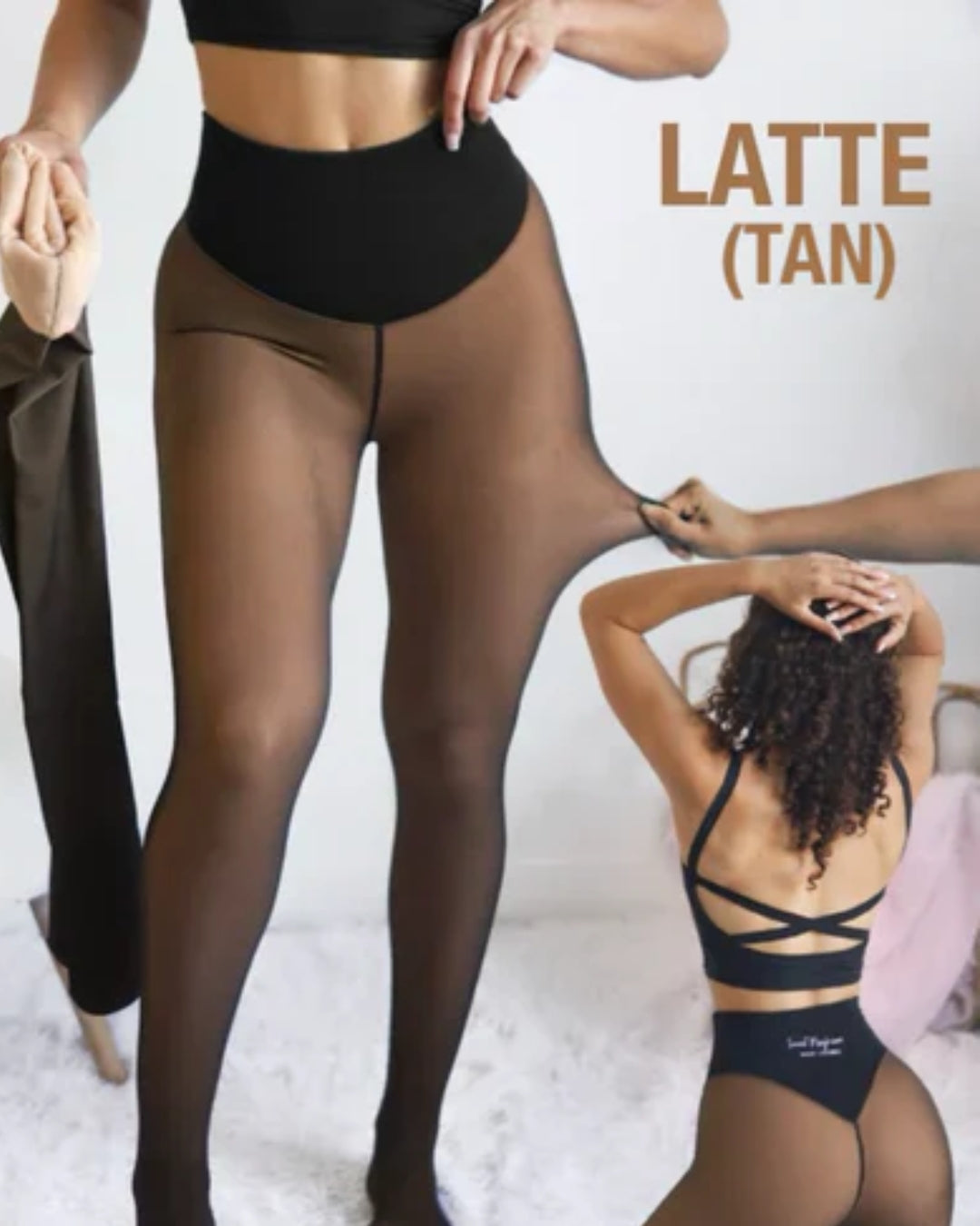 Snatched One-Seam Sheer Fleece Leggings